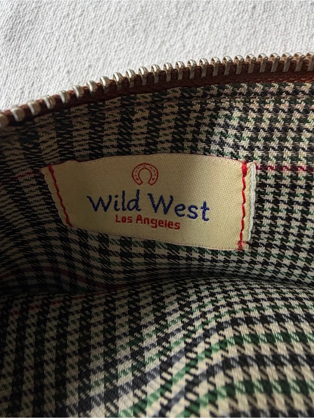 Wild West Los Angeles Brown Leather Zip Wallet for Men